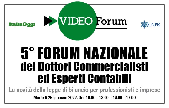 5° Forum Nazionale dei Dottori Commercialisti ed Esperti Contabili 