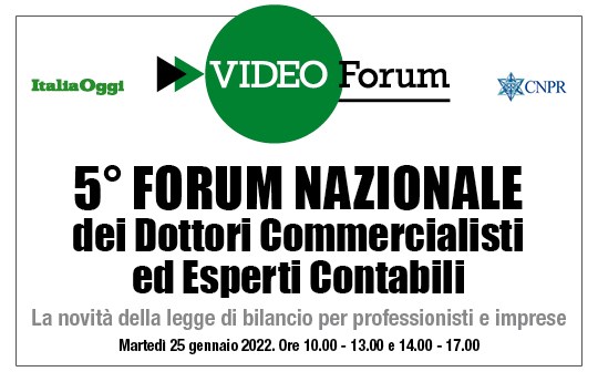 5° Forum Nazionale dei Dottori Commercialisti ed Esperti Contabili 